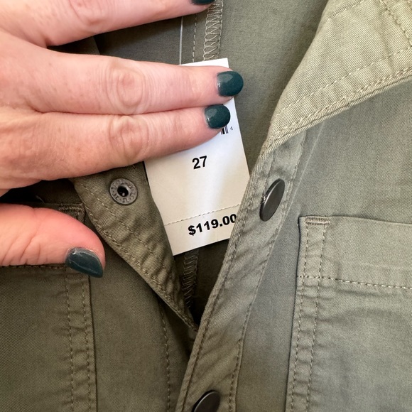 NWT Lucky brand jumpsuit. Olive khaki. Size 27 - Picture 5 of 5